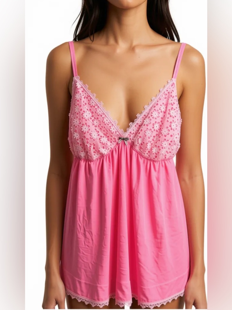 Victoria's Secret Pink Lace Trim Top